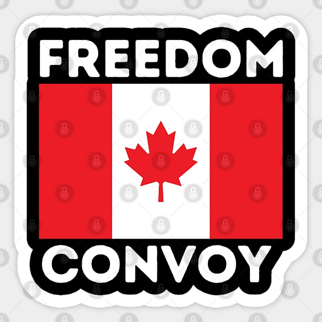 Freedom Convoy 2022 Support Our Truckers Canada USA Sticker by BobaPenguin